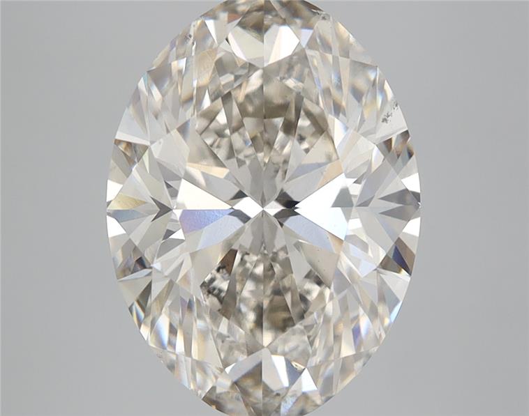 Actual 5 carat I Oval lab-grown diamond