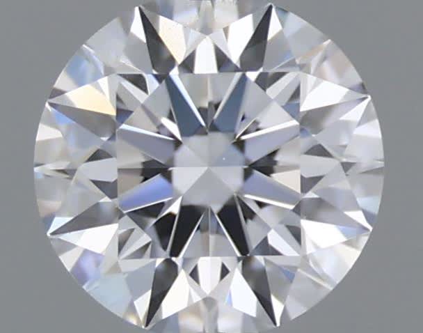Actual 0.28 carat D Round lab-grown diamond