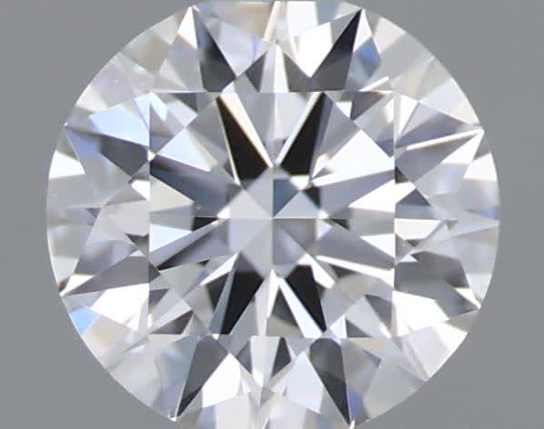 Actual 0.28 carat D Round lab-grown diamond