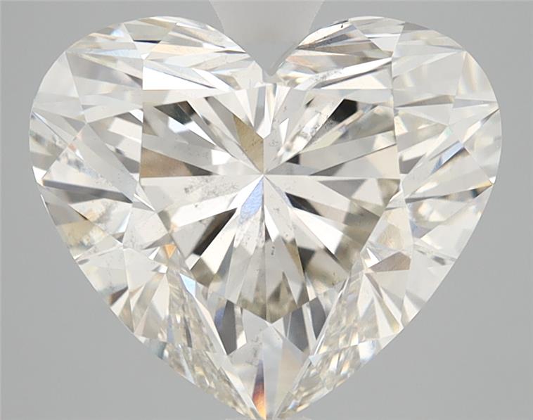 Actual 4.14 carat I Heart lab-grown diamond