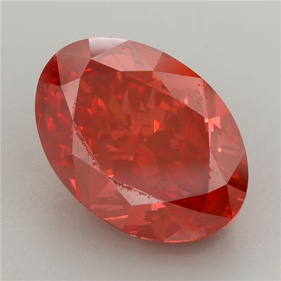 6.71 ct. oval Lab Grown Diamond front image