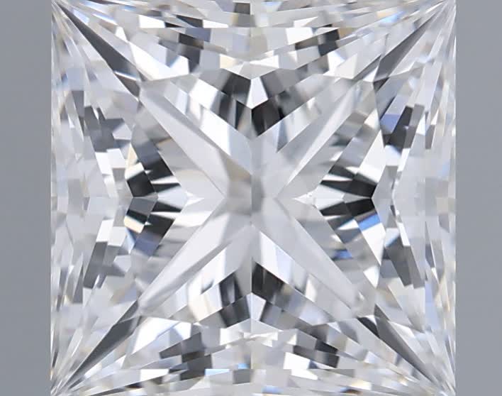 2.54 carat d VS2 EX Cut IGI princess diamond