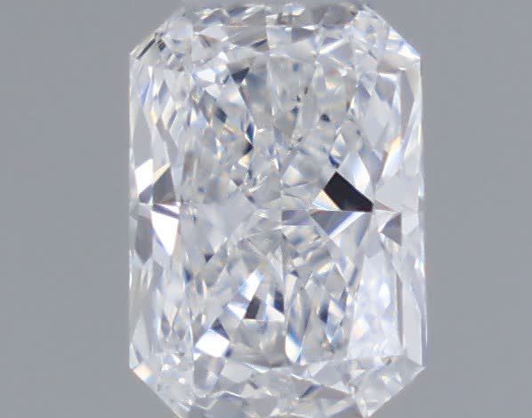 Actual 0.26 carat D Radiant lab-grown diamond
