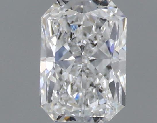 Actual 0.27 carat D Radiant lab-grown diamond