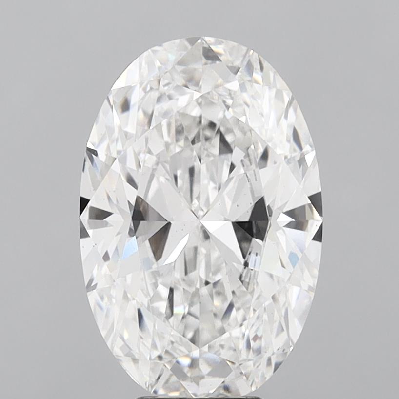 6.54 ct. oval Lab Grown Diamond front image