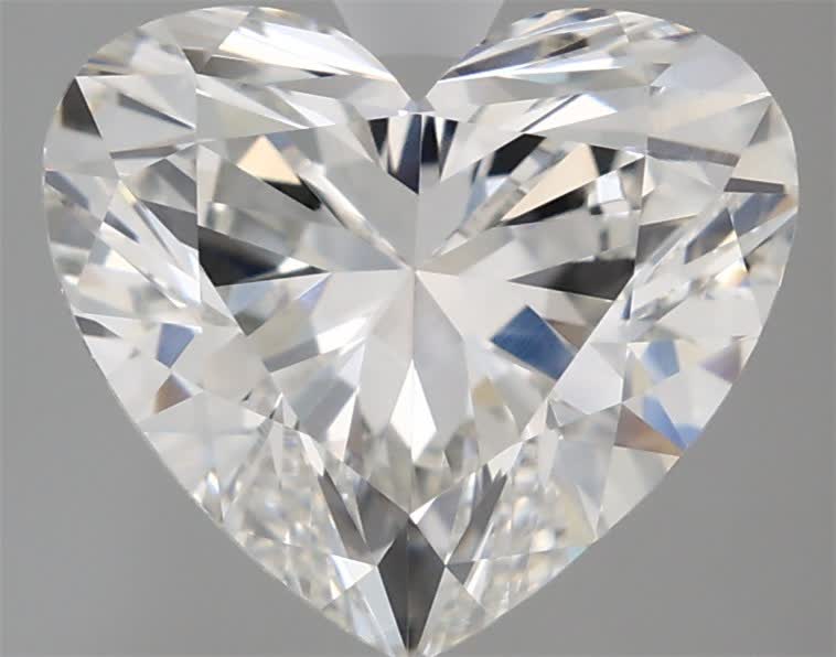 3.07 carat f VS1 EX Cut IGI heart diamond