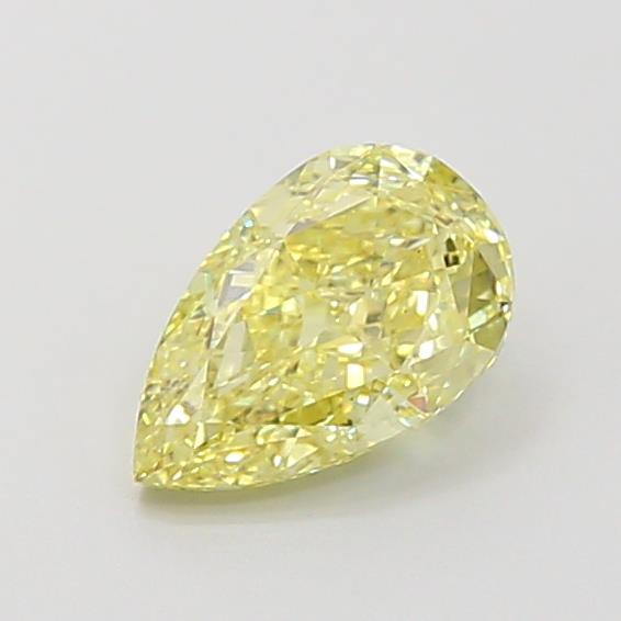 1.08 carat fancy  yellow VS1 EX Cut IGI pear diamond
