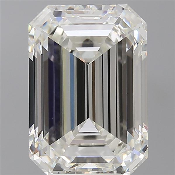 6.09 ct. emerald Lab Grown Diamond front image