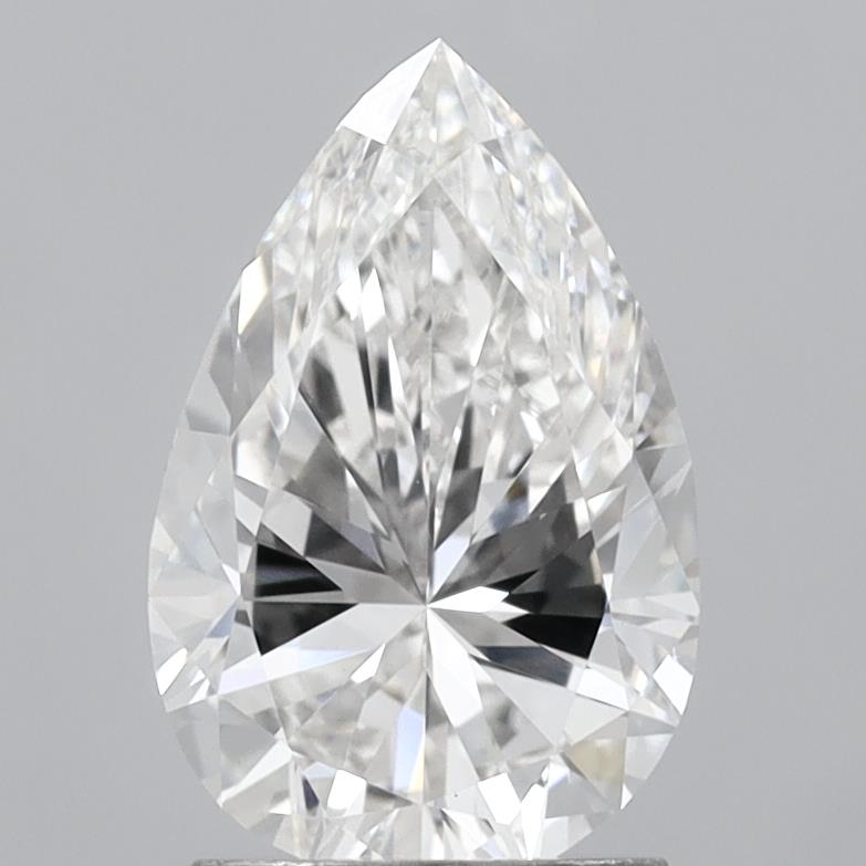 2.01 carat f VVS2 EX Cut IGI pear diamond
