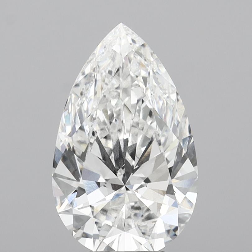 4.72 carat e VVS2 EX Cut IGI pear diamond