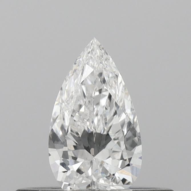 Actual 0.27 carat E Pear lab-grown diamond