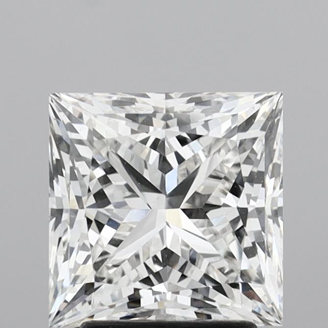 3.06 carat f VVS2 EX Cut IGI princess diamond