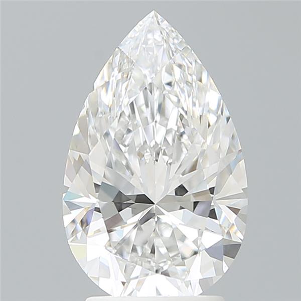 2.89 carat e VVS1 EX Cut IGI pear diamond