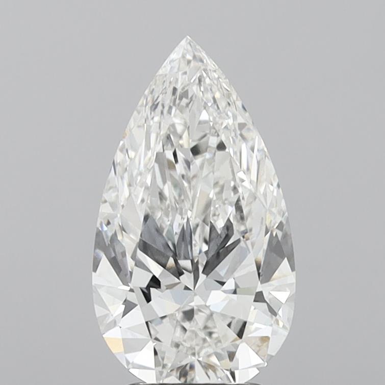 3.01 carat f VVS2 EX Cut IGI pear diamond