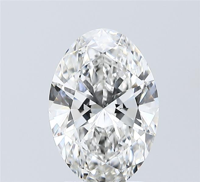 2 carat f VVS2 EX Cut IGI oval diamond