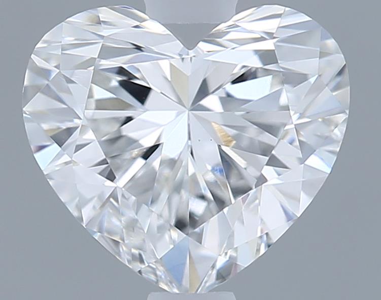 1.08 carat f VVS2 EX Cut IGI heart diamond