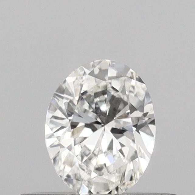 Actual 0.32 carat G Oval lab-grown diamond