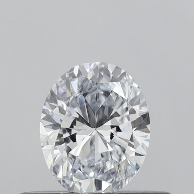 Actual 0.33 carat H Oval lab-grown diamond