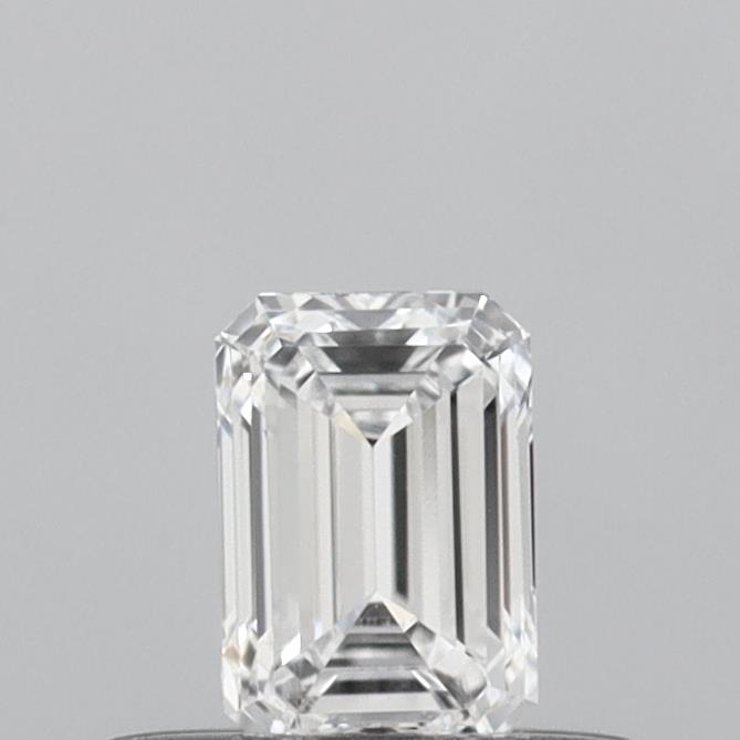 Actual 0.3 carat D Emerald lab-grown diamond