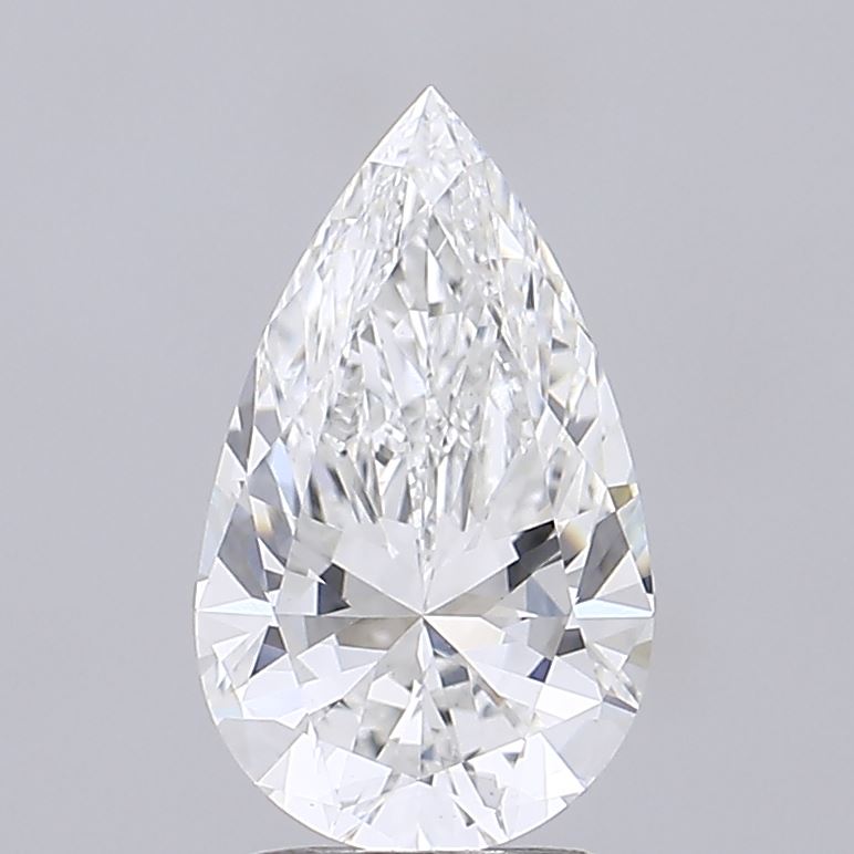 2.02 carat f VS1 EX Cut IGI pear diamond