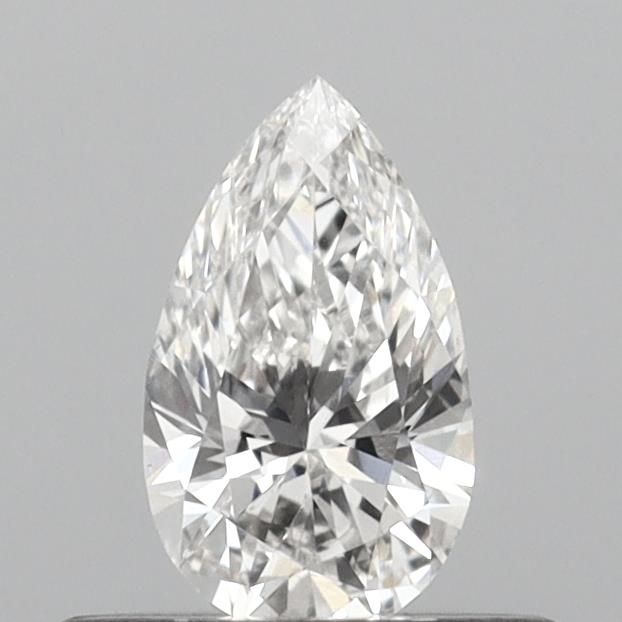 Actual 0.33 carat F Pear lab-grown diamond