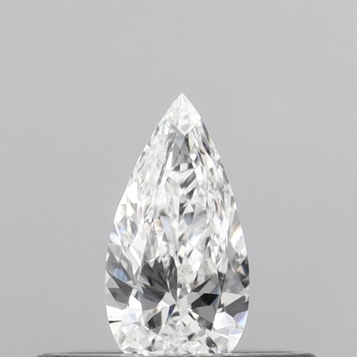 Actual 0.21 carat D VS1 Pear lab-grown diamond