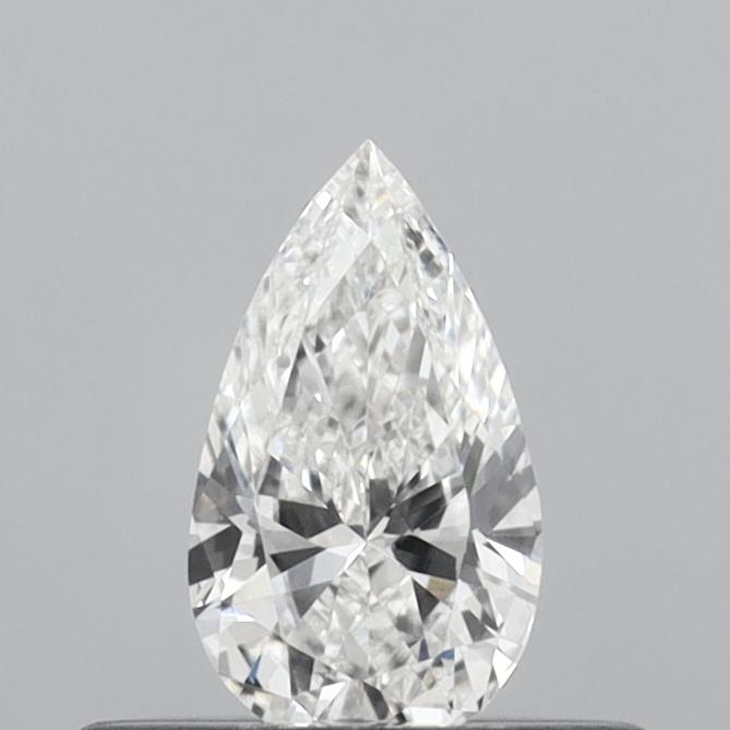 Actual 0.26 carat E Pear lab-grown diamond