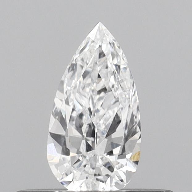 Actual 0.27 carat D Pear lab-grown diamond
