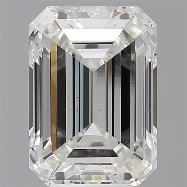 5.55 ct. emerald Lab Grown Diamond front image