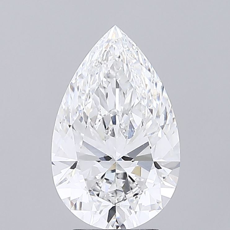 3.01 carat f VVS2 EX Cut IGI pear diamond
