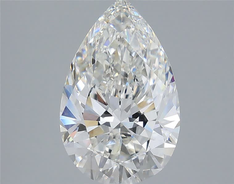 3.02 carat f VS1 EX Cut IGI pear diamond