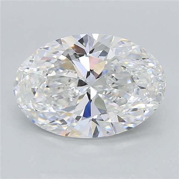 3.75 ct. oval Lab Grown Diamond front image
