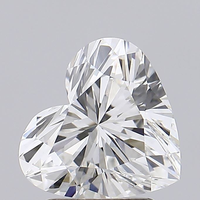 2.1 carat f VS1 EX Cut IGI heart diamond