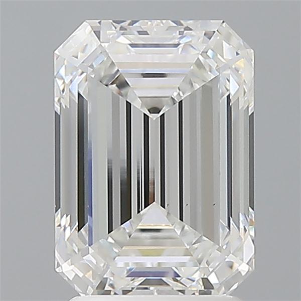 2.57 ct. emerald Lab Grown Diamond front image