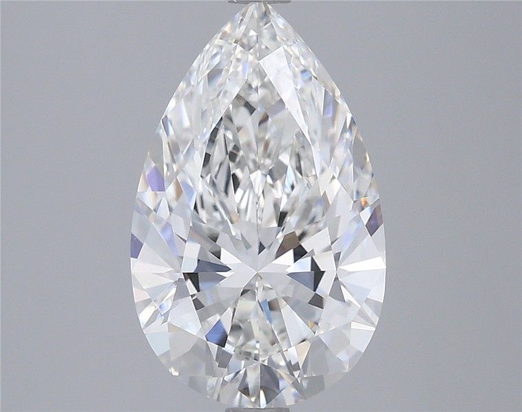3.01 carat f VVS2 EX Cut IGI pear diamond