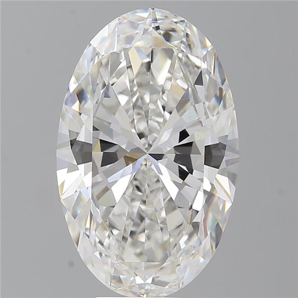 7.03 ct. oval Lab Grown Diamond front image