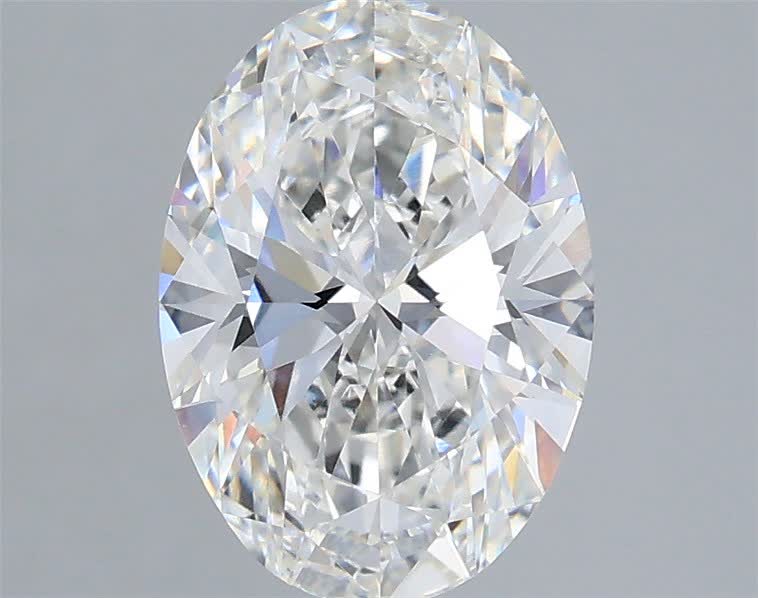 2 carat f VVS2 EX Cut IGI oval diamond