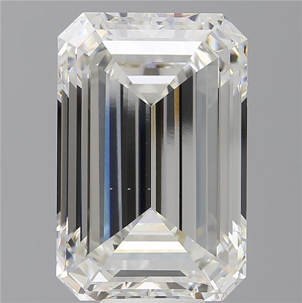 12.40 ct. emerald Lab Grown Diamond front image