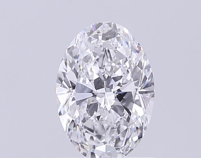 Actual 0.28 carat E Oval lab-grown diamond