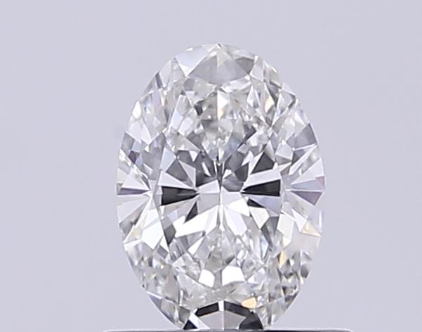 Actual 0.28 carat E Oval lab-grown diamond