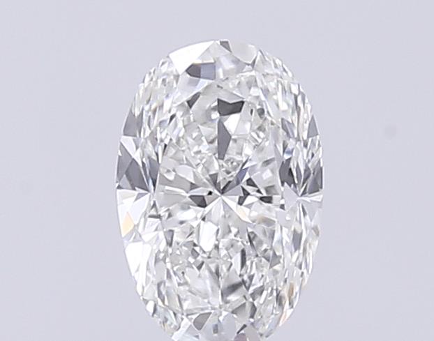 Actual 0.26 carat E Oval lab-grown diamond