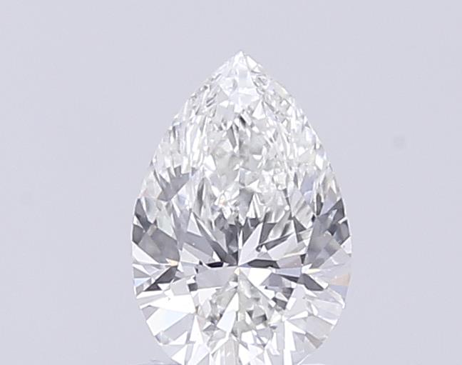 Actual 0.27 carat E Pear lab-grown diamond