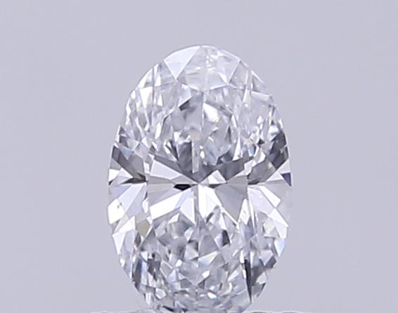 Actual 0.27 carat E Oval lab-grown diamond