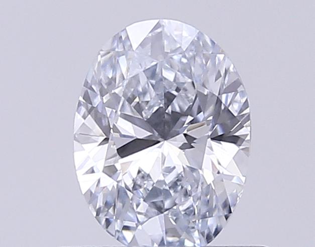 Actual 0.27 carat E Oval lab-grown diamond