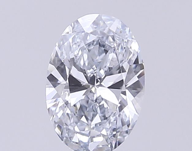Actual 0.28 carat E Oval lab-grown diamond