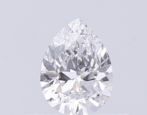 Actual 0.24 carat F Pear lab-grown diamond