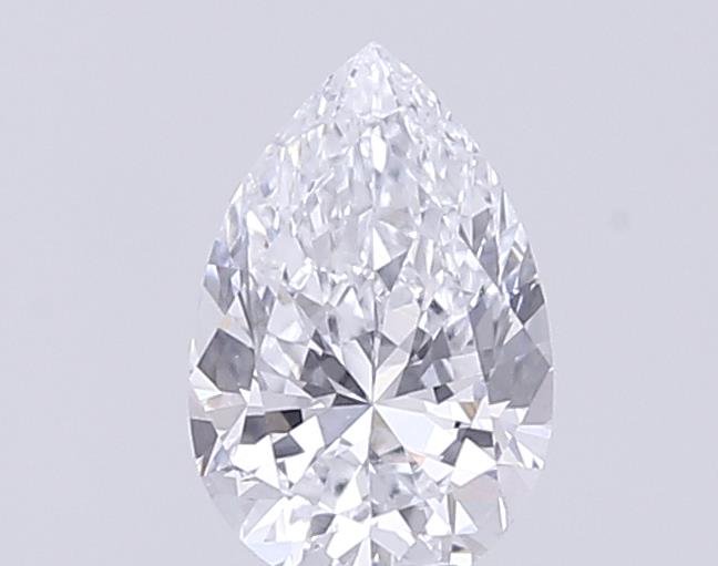 Actual 0.24 carat F Pear lab-grown diamond