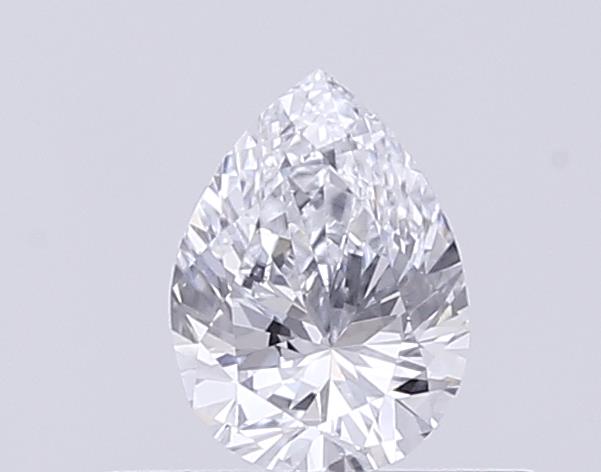 Actual 0.21 carat F Pear lab-grown diamond
