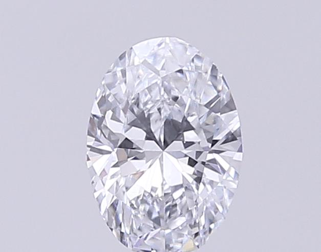 Actual 0.27 carat F Oval lab-grown diamond