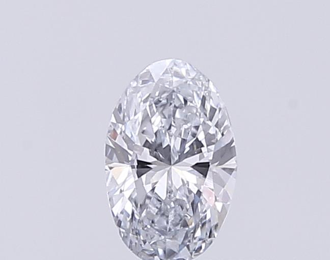 Actual 0.27 carat E Oval lab-grown diamond